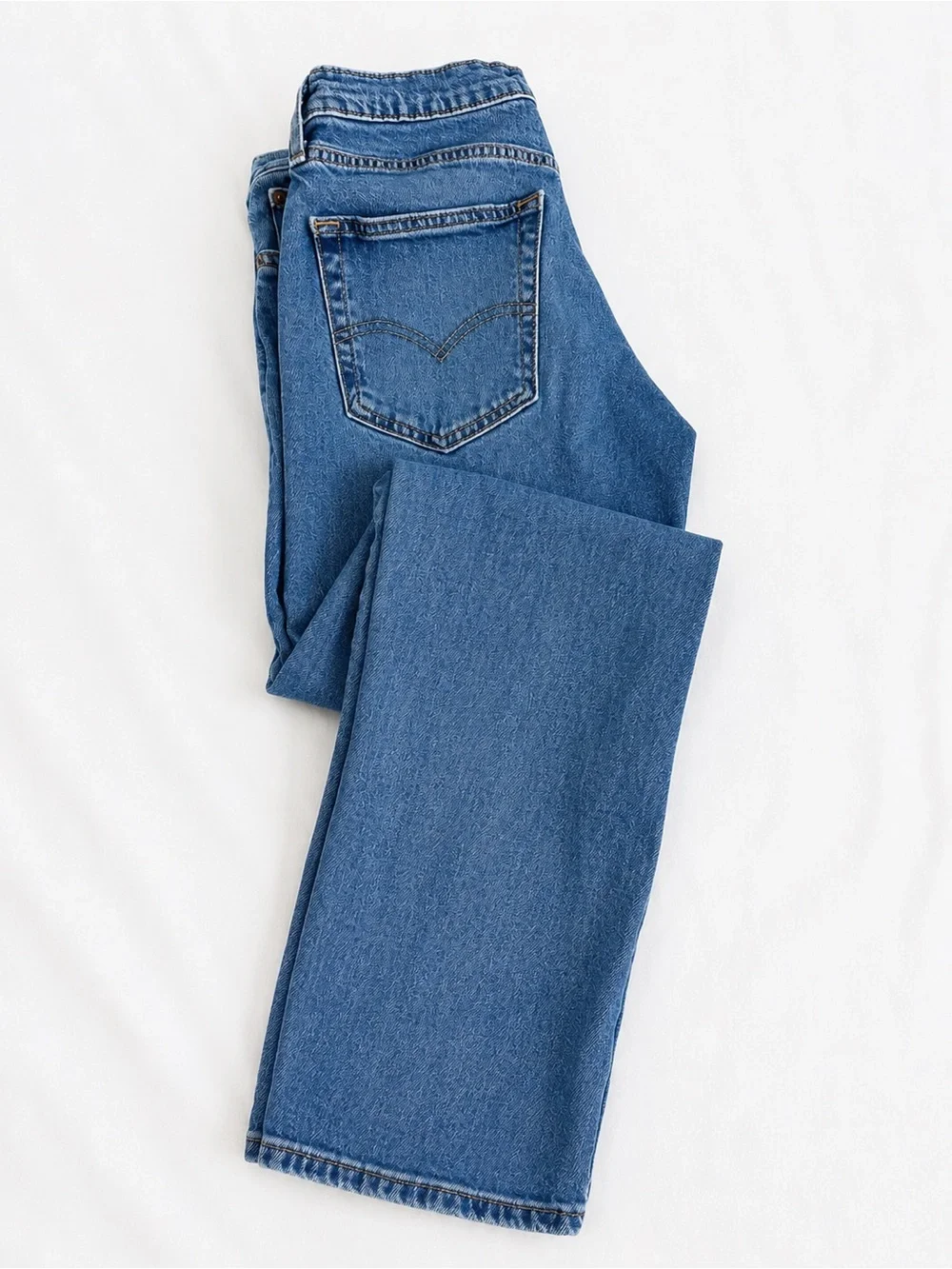 Levi's 514 Straight Fit Jeans Men's 32x32 Light Wash Blue Denim Classic Casual